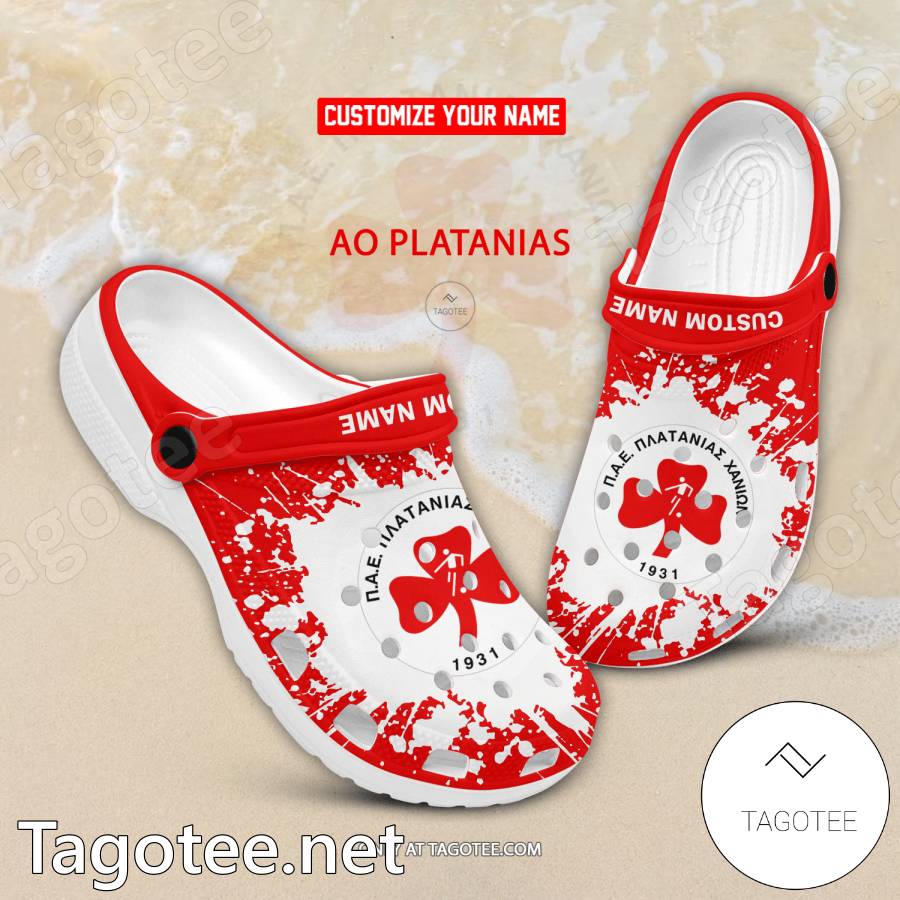 AO Platanias Custom Name Crocs Clogs - EmonShop