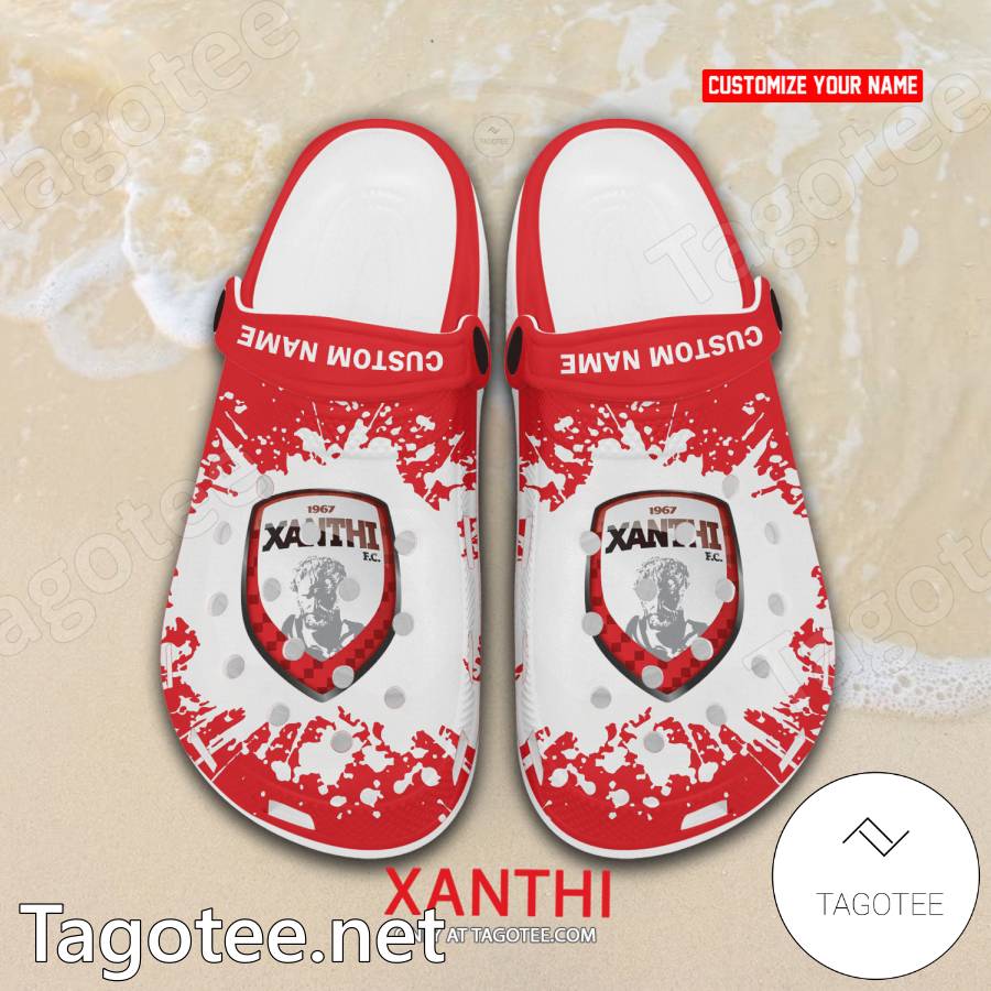 AO Xanthi Custom Name Crocs Clogs - EmonShop a