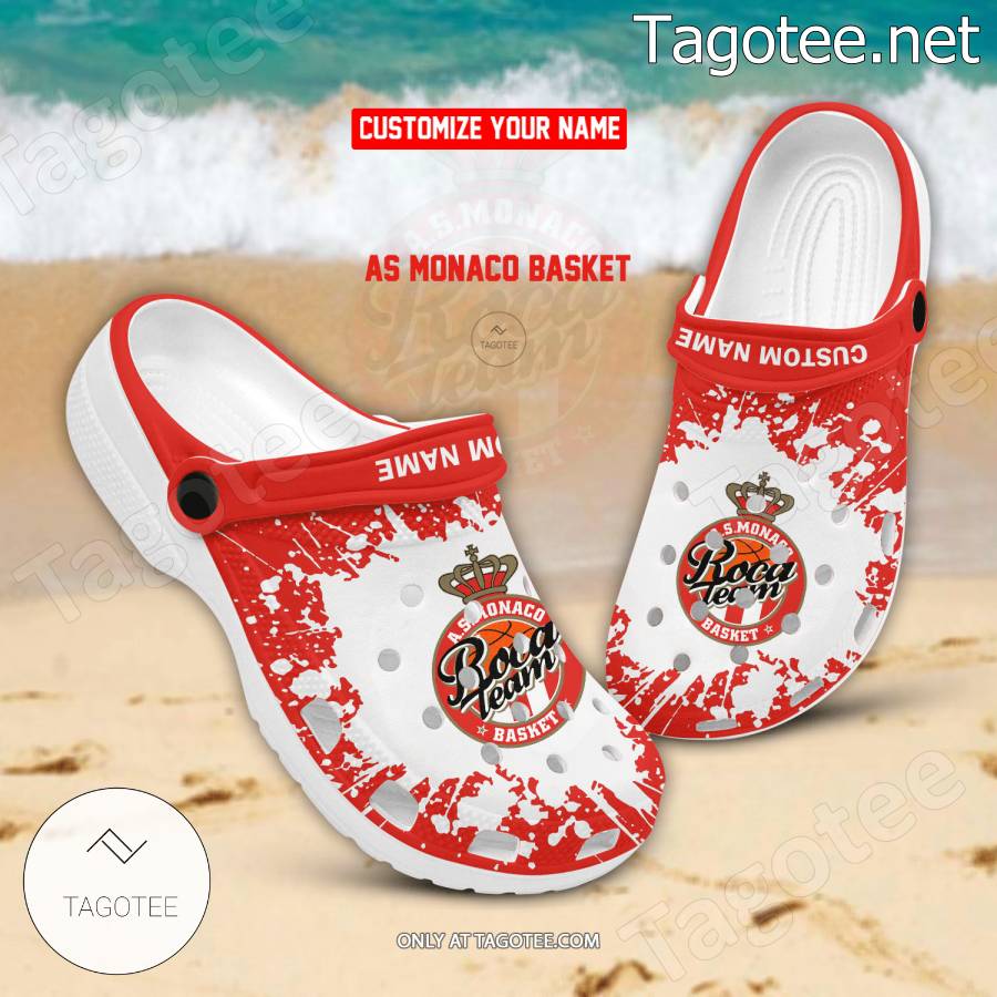 AS Monaco Basket Crocs Clogs - EmonShop