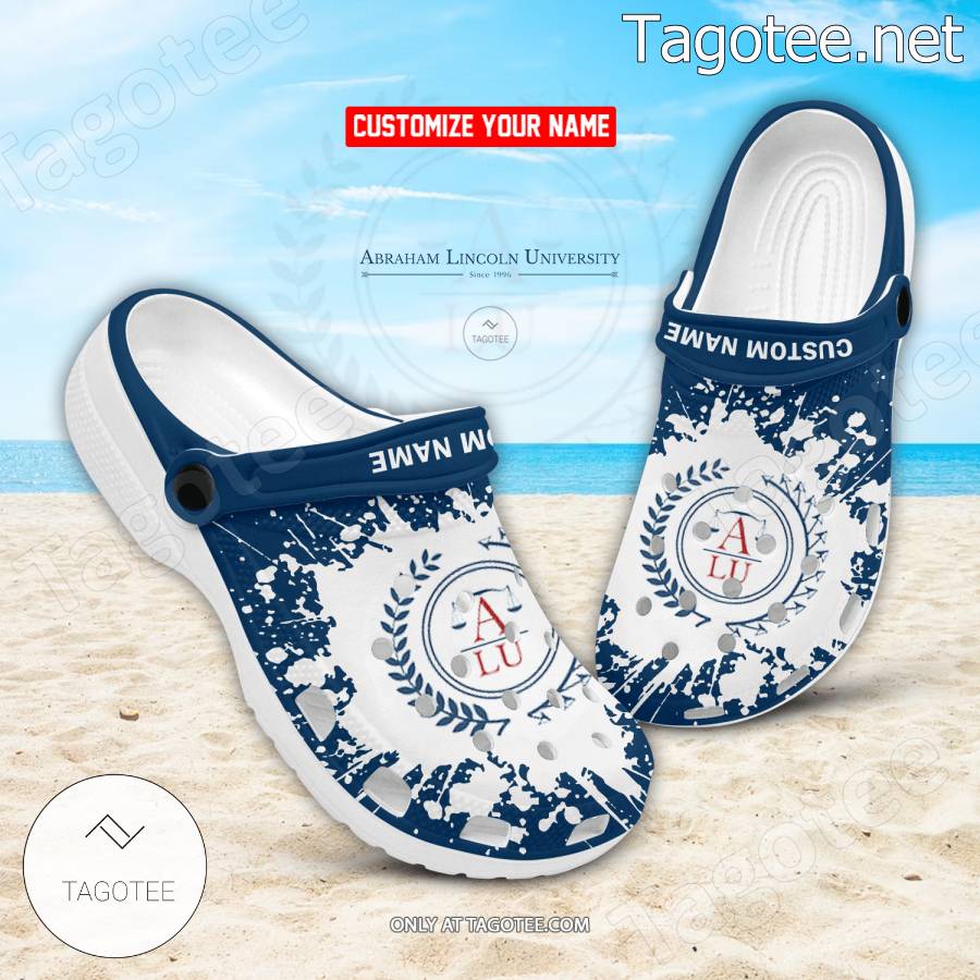 Abraham Lincoln University Logo Crocs Clogs - BiShop