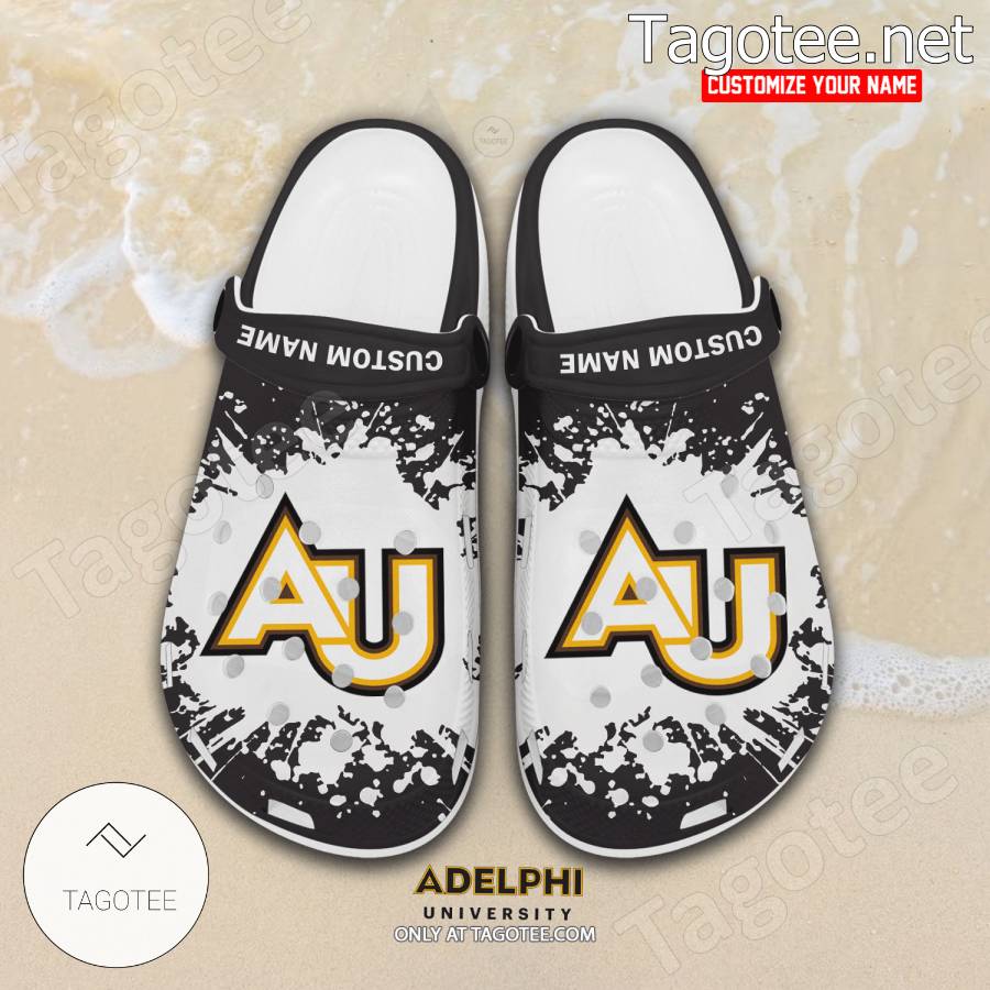 Adelphi University Logo Crocs Clogs - BiShop a