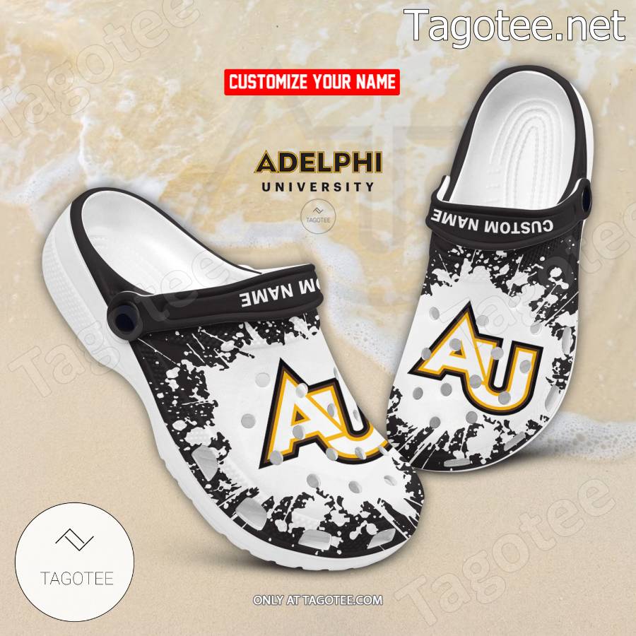 Adelphi University Logo Crocs Clogs - BiShop