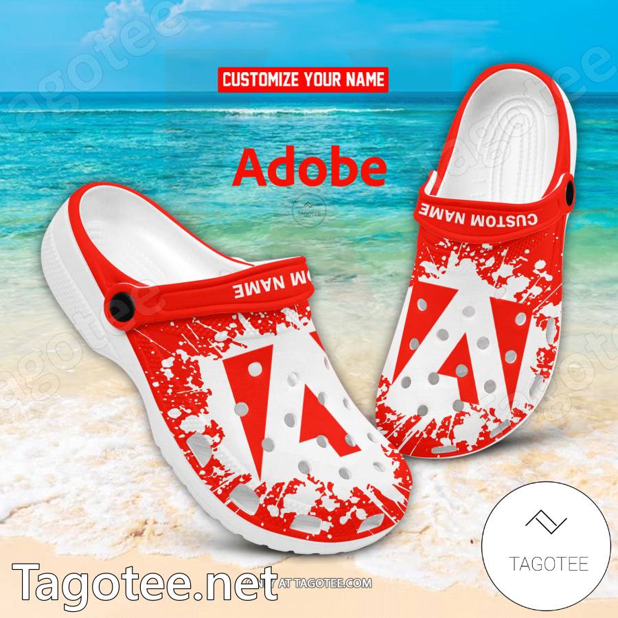 Adobe Logo Crocs Clogs - EmonShop