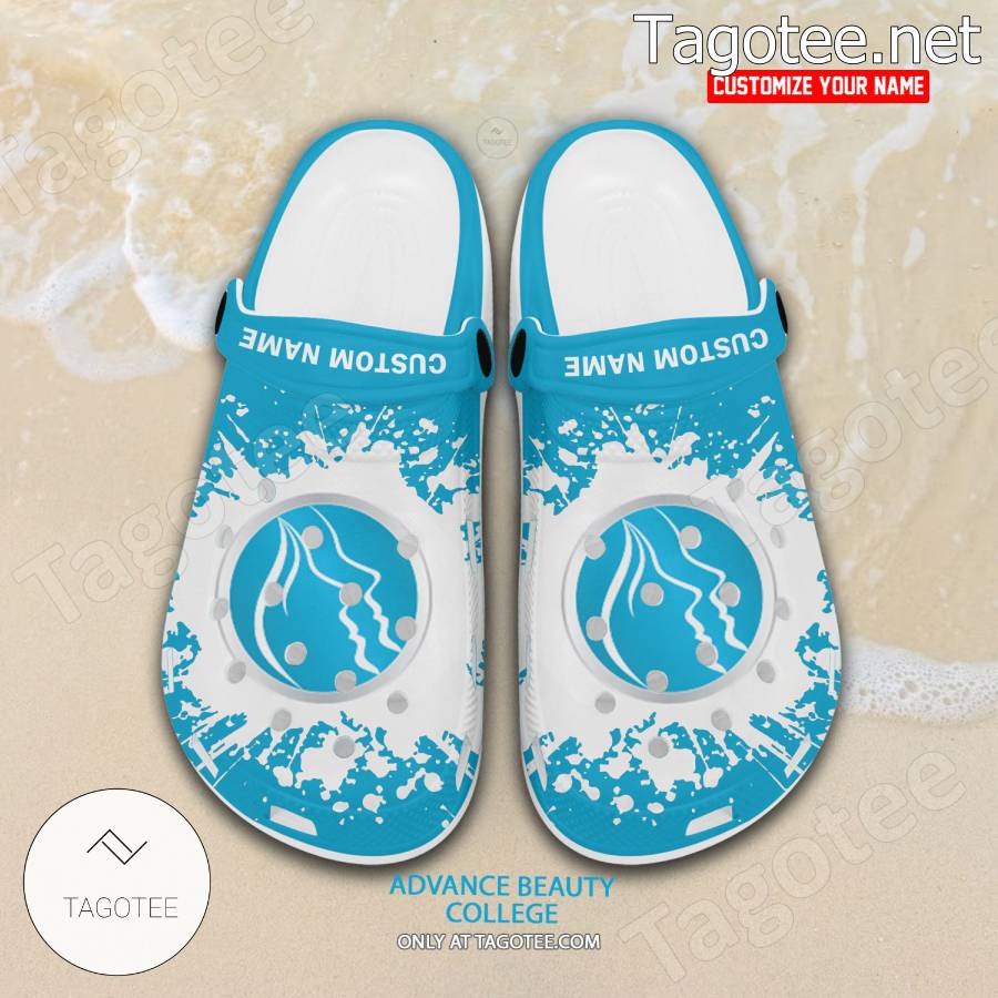 Advance Beauty College Logo Crocs Clogs - BiShop a