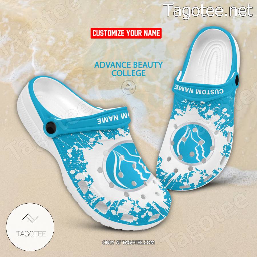 Advance Beauty College Logo Crocs Clogs - BiShop