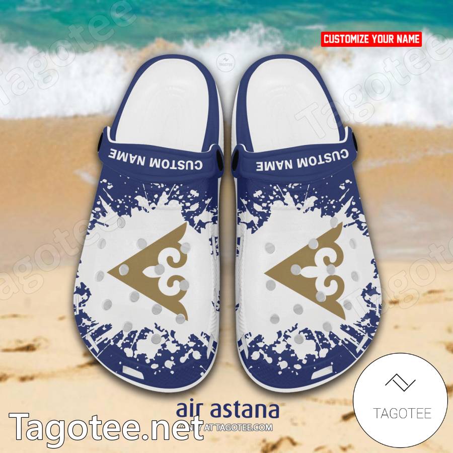 Air Astana Logo Crocs Clogs - EmonShop a