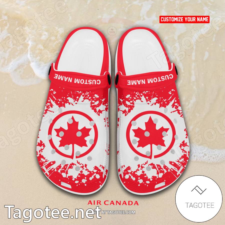 Air Canada Logo Crocs Clogs - EmonShop a