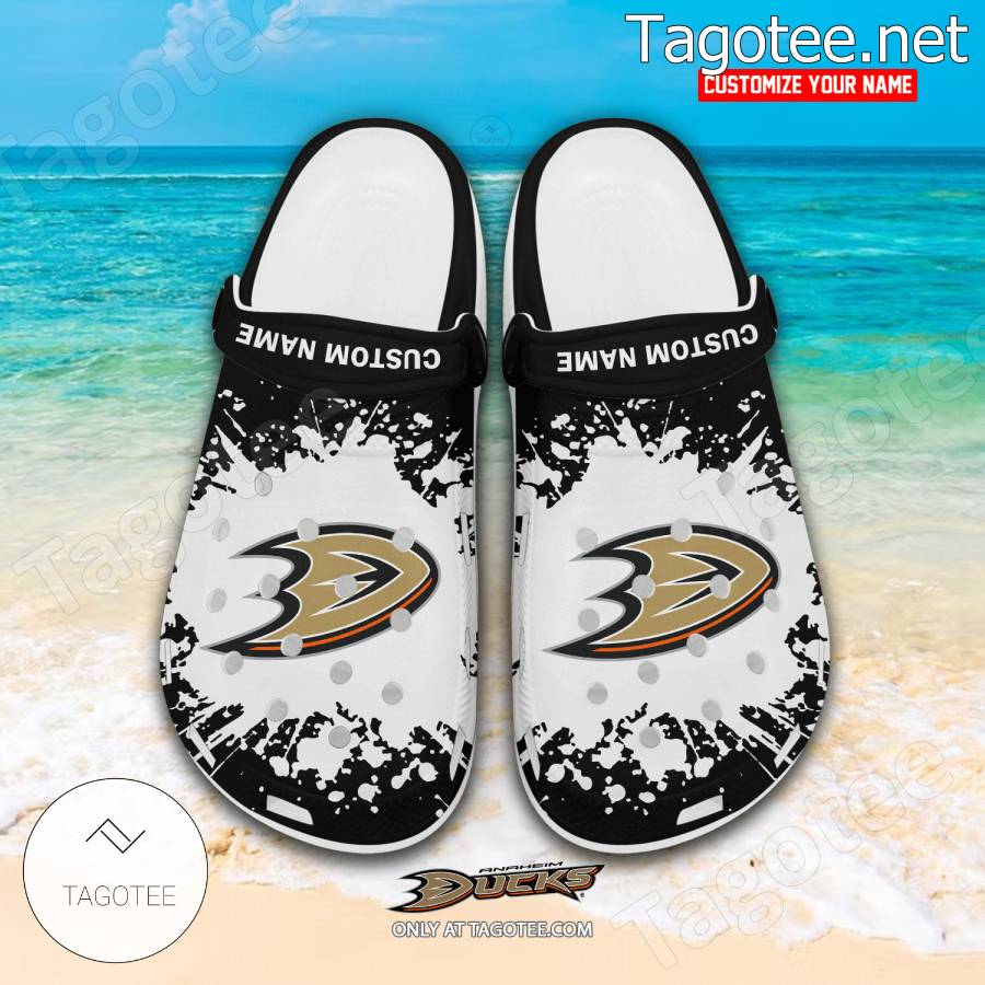 Anaheim Ducks Personalized Crocs Clogs - EmonShop a