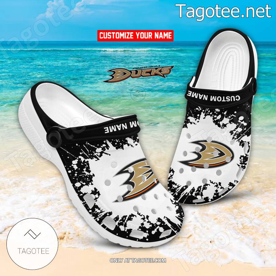 Anaheim Ducks Personalized Crocs Clogs - EmonShop