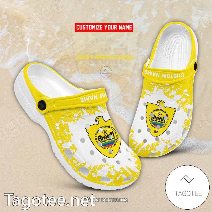 Anzhi Makhachkala Custom Name Crocs Clogs - EmonShop