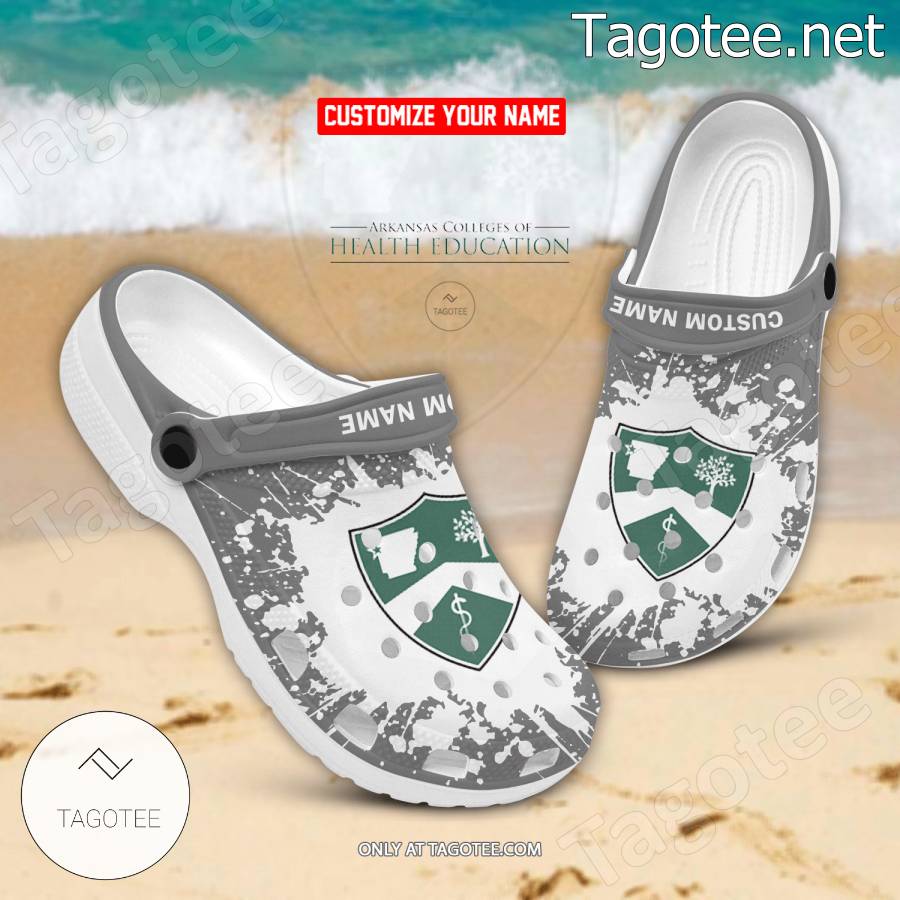 Arkansas Colleges of Health Education Custom Crocs Clogs - BiShop