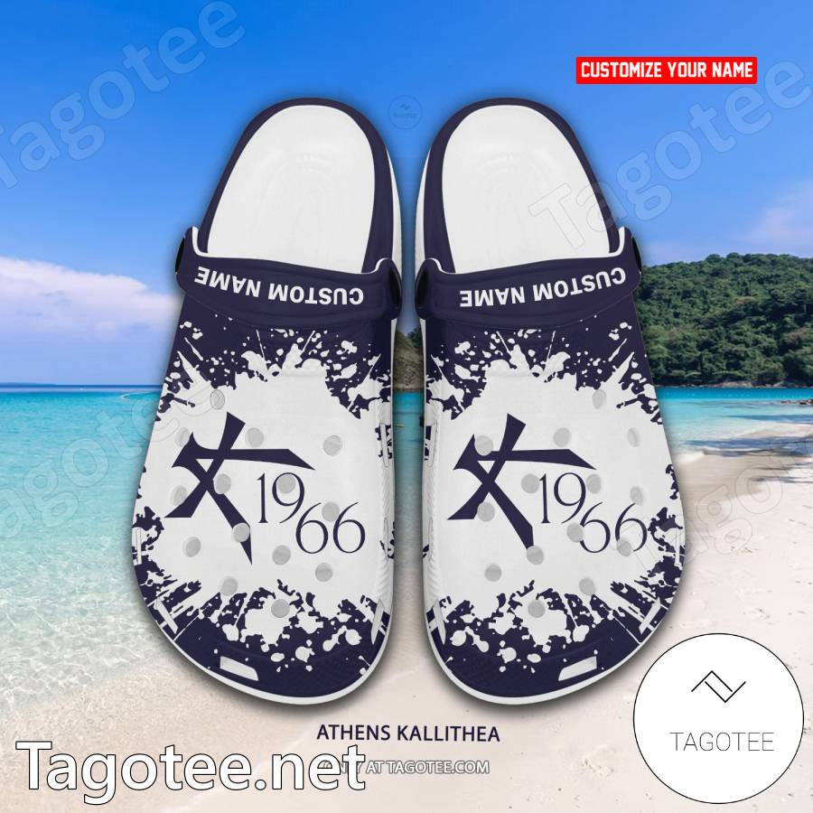 Athens Kallithea Custom Name Crocs Clogs - EmonShop a