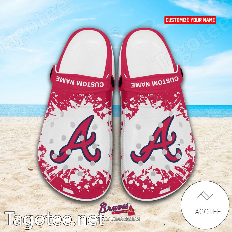 Atlanta Braves Custom Crocs Clogs - EmonShop a