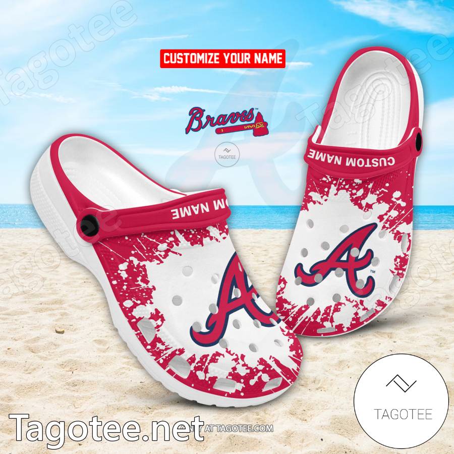 Atlanta Braves Custom Crocs Clogs - EmonShop