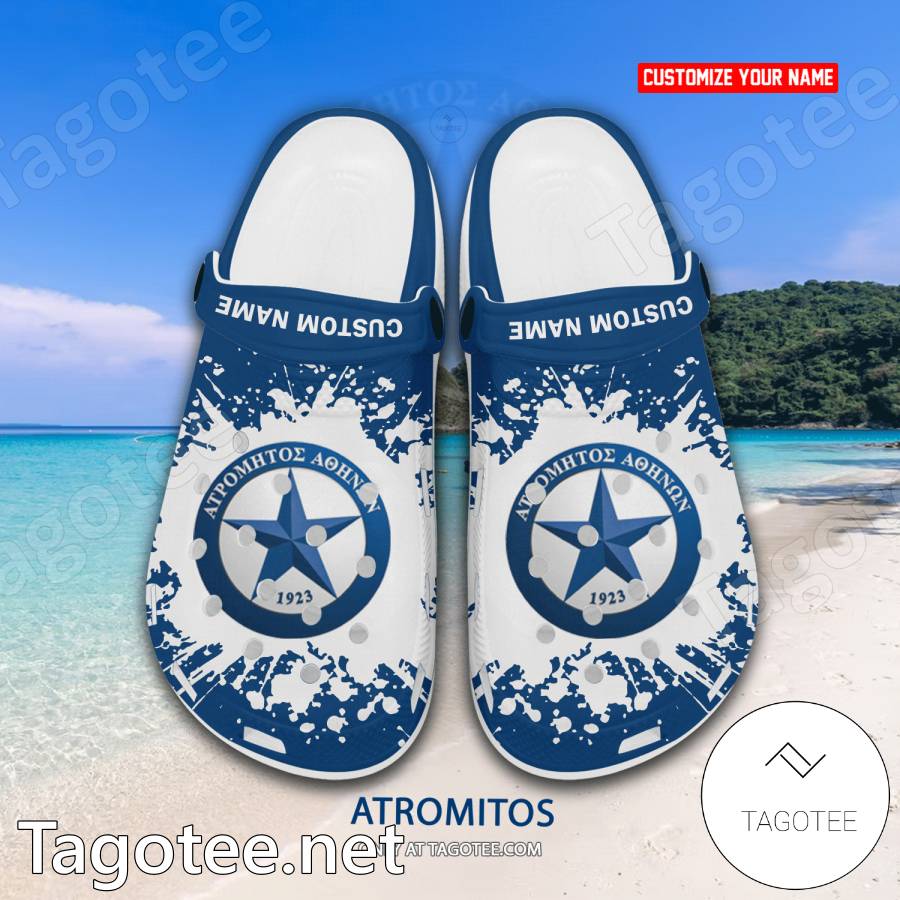 Atromitos Custom Name Crocs Clogs - EmonShop a