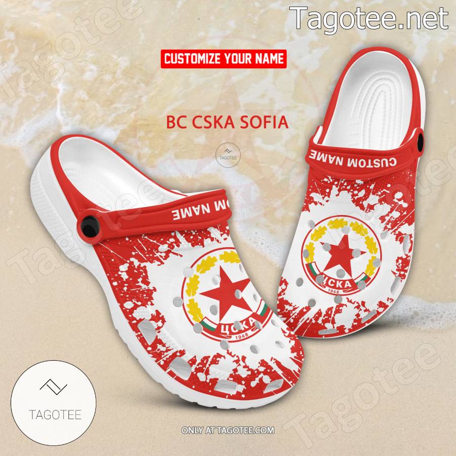 BC CSKA Sofia Custom Crocs Clogs - EmonShop