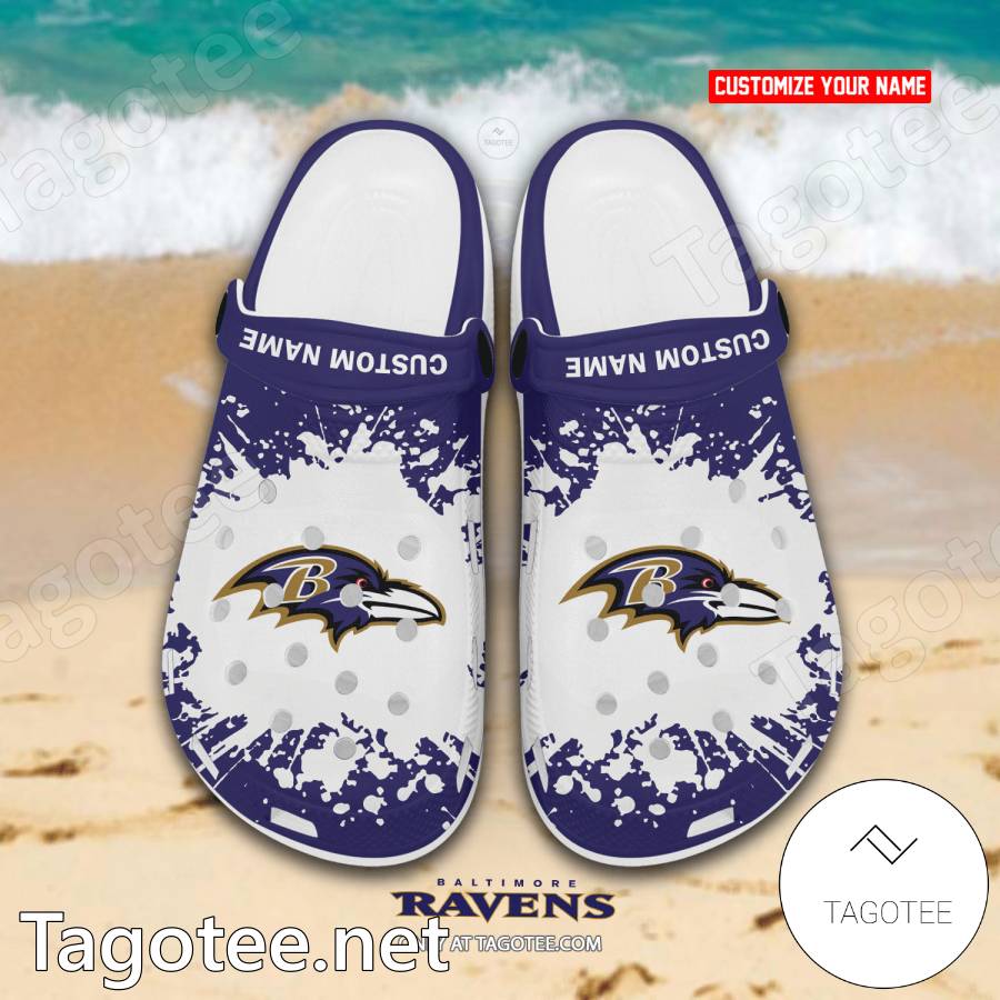 Baltimore Ravens Custom Crocs Clogs - EmonShop a