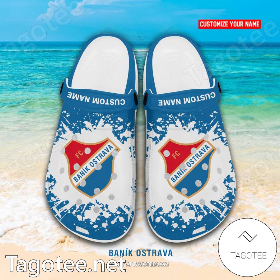 Banik Ostrava Custom Name Crocs Clogs - EmonShop a