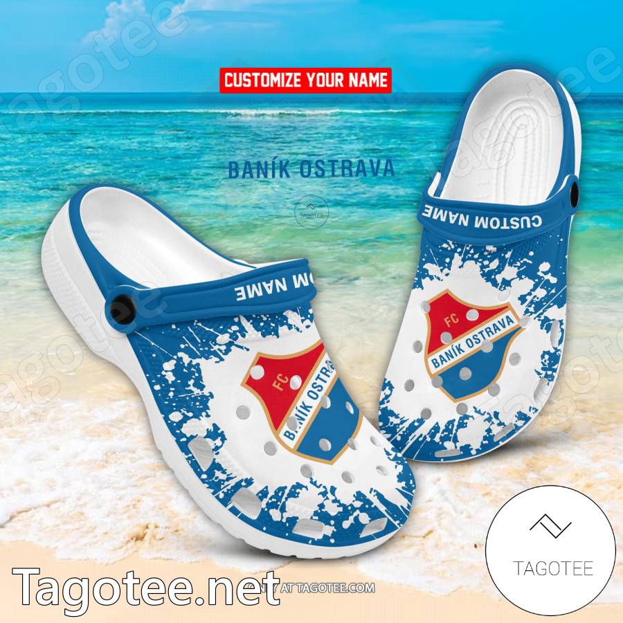 Banik Ostrava Custom Name Crocs Clogs - EmonShop