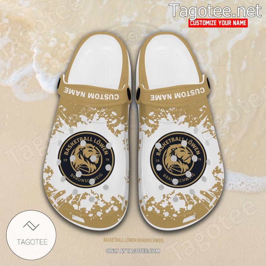 Basketball Lowen Braunschweig Logo Crocs Clogs - EmonShop a