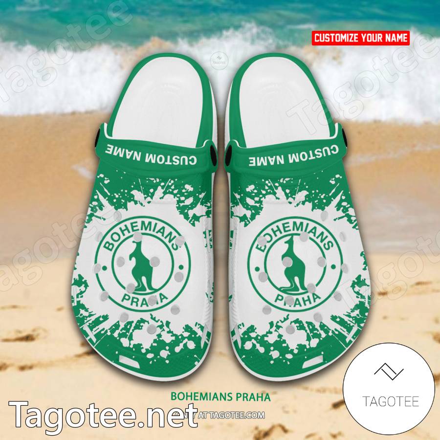 Bohemians Praha Custom Name Crocs Clogs - EmonShop a