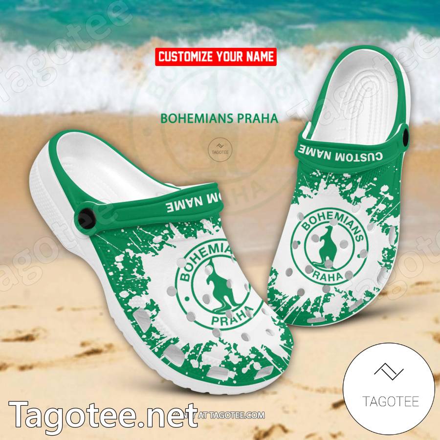 Bohemians Praha Custom Name Crocs Clogs - EmonShop