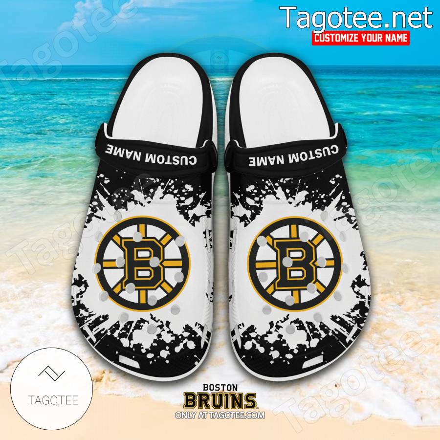 Boston Bruins Personalized Crocs Clogs - EmonShop a