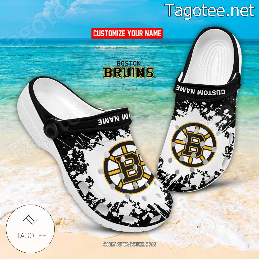 Boston Bruins Personalized Crocs Clogs - EmonShop