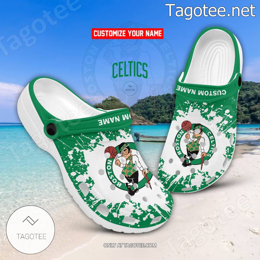 Boston Celtics Crocs Clogs - EmonShop