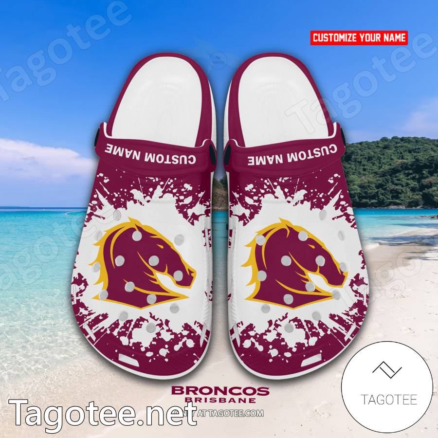 Brisbane Broncos Custom Crocs Clogs - EmonShop a