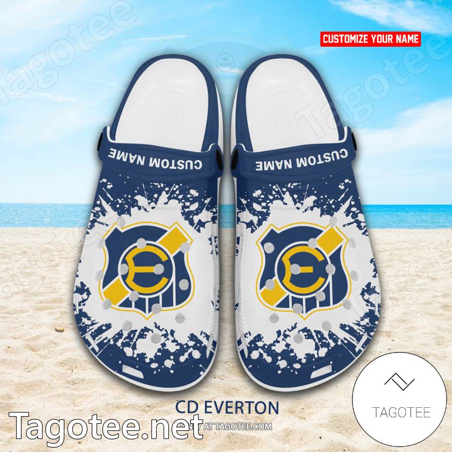 CD Everton Custom Name Crocs Clogs - EmonShop a