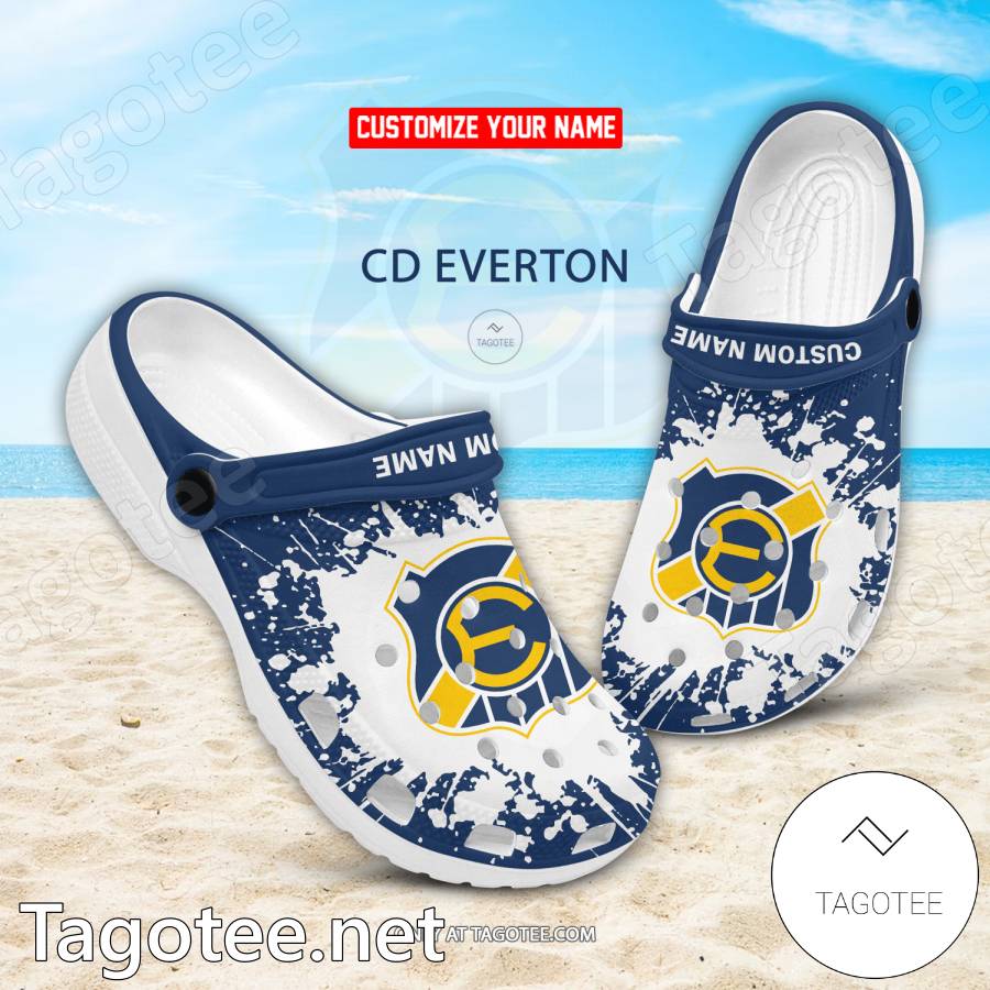 CD Everton Custom Name Crocs Clogs - EmonShop