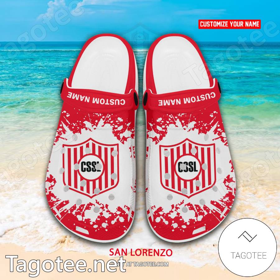 CS San Lorenzo Custom Name Crocs Clogs - EmonShop a