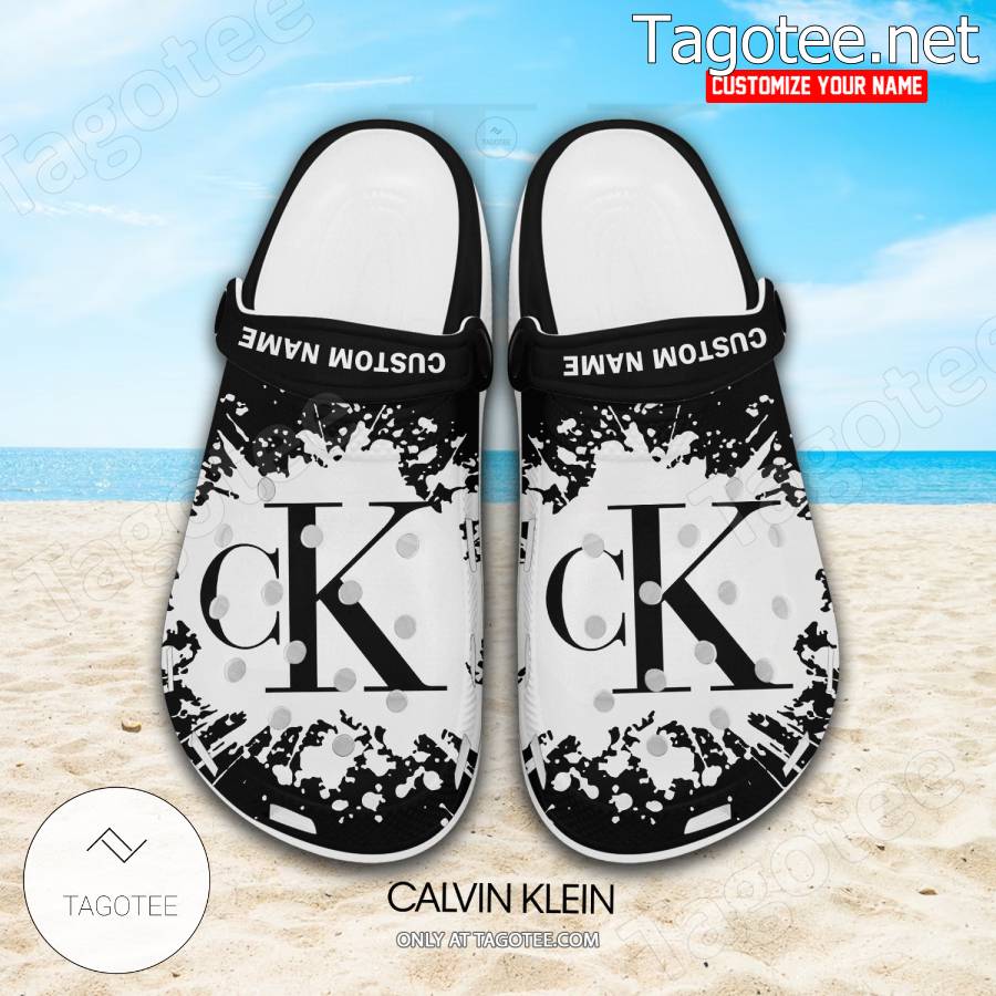 Calvin Klein Logo Crocs Clogs - EmonShop a