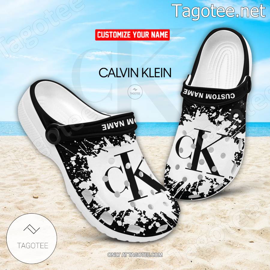 Calvin Klein Logo Crocs Clogs - EmonShop