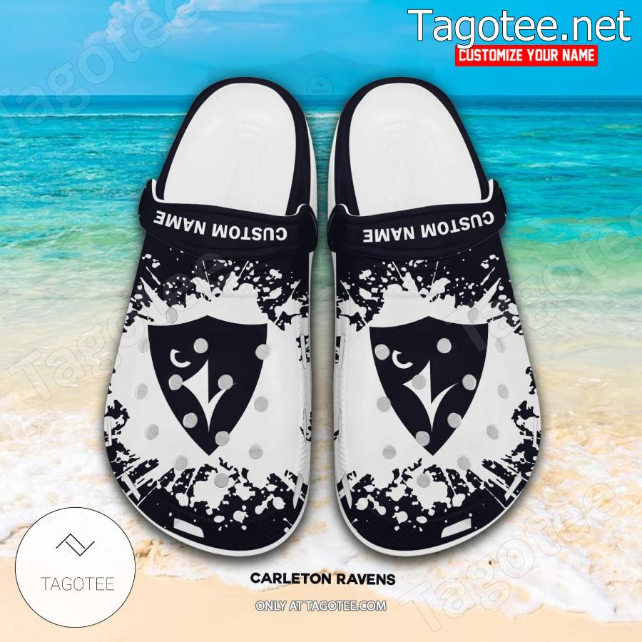 Carleton Ravens Personalized Crocs Clogs - EmonShop a