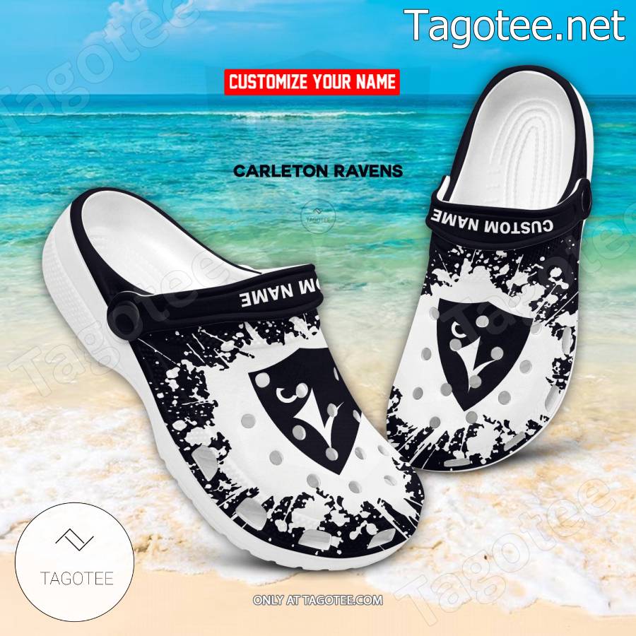 Carleton Ravens Personalized Crocs Clogs - EmonShop