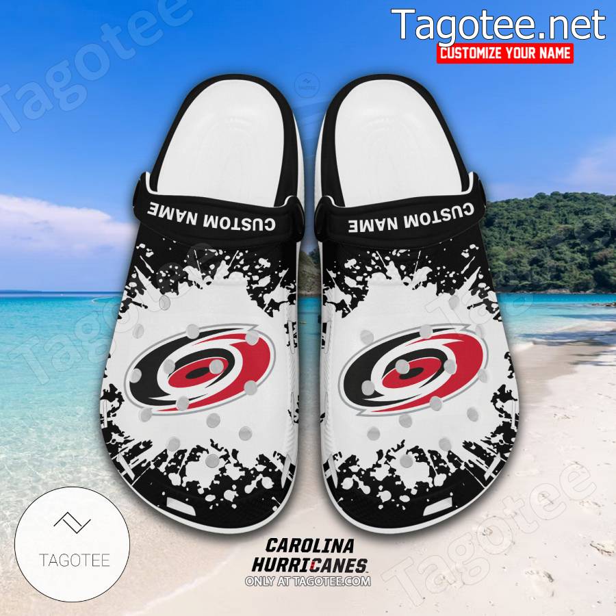 Carolina Hurricanes Personalized Crocs Clogs - EmonShop a