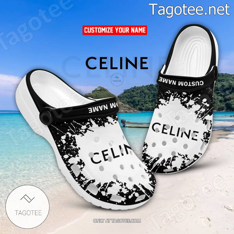 Celine Logo Crocs Clogs - EmonShop