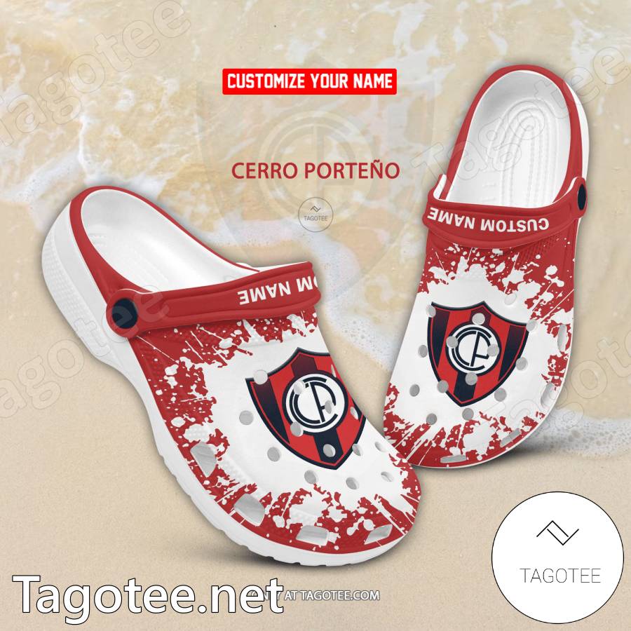 Cerro Porteno Custom Name Crocs Clogs - EmonShop