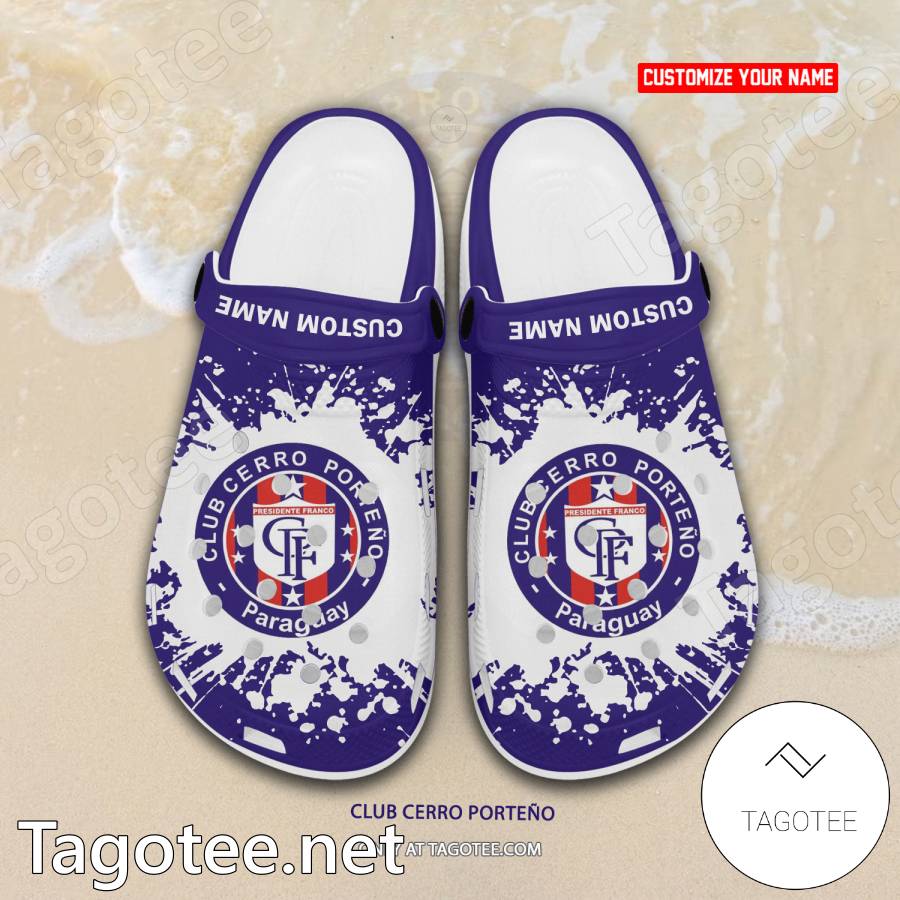 Cerro Porteno PF Custom Name Crocs Clogs - EmonShop a