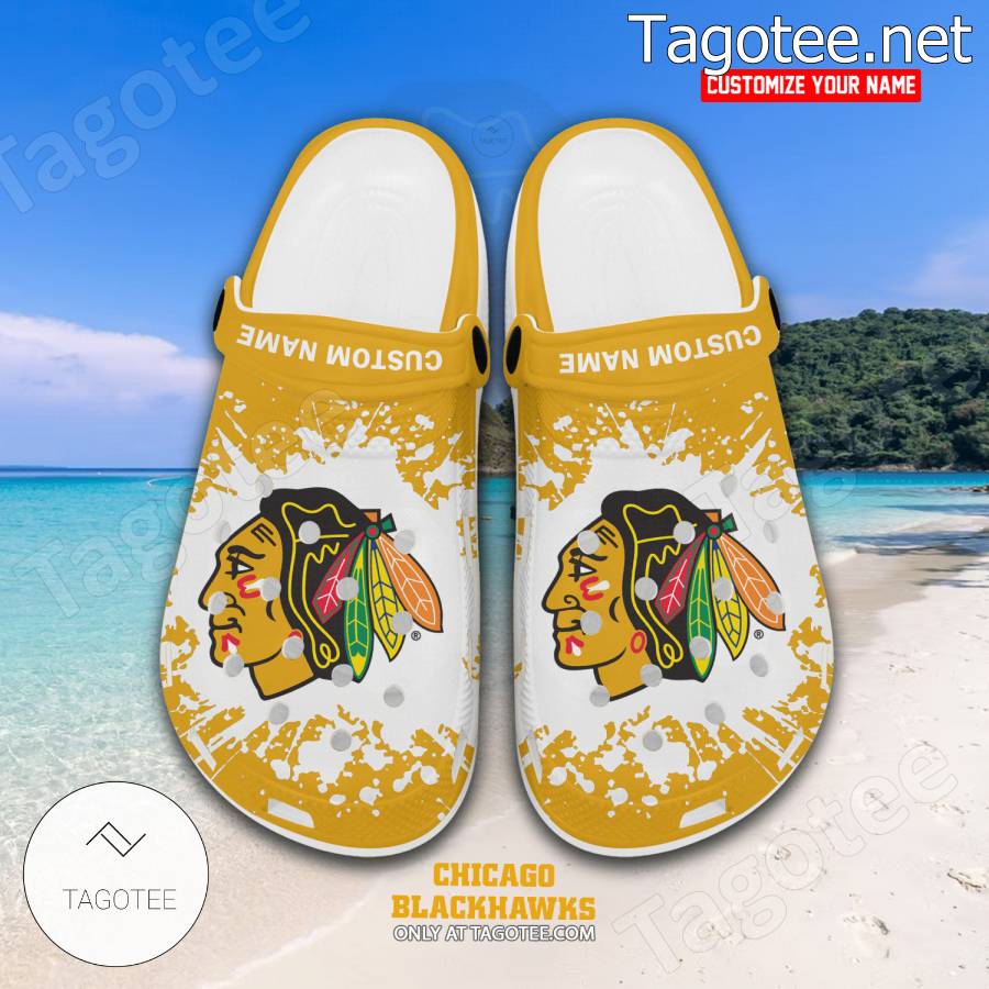 Chicago Blackhawks Personalized Crocs Clogs - EmonShop a