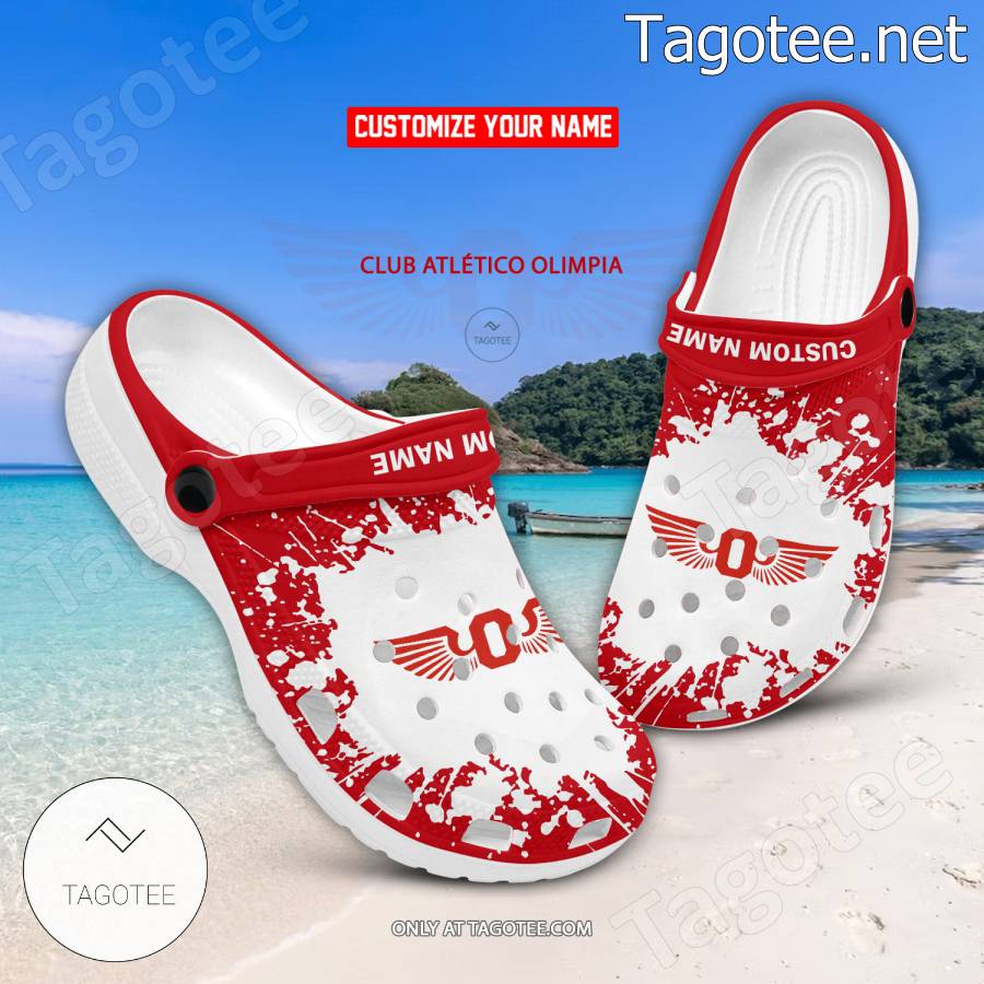 Club Atletico Olimpia Custom Crocs Clogs - EmonShop