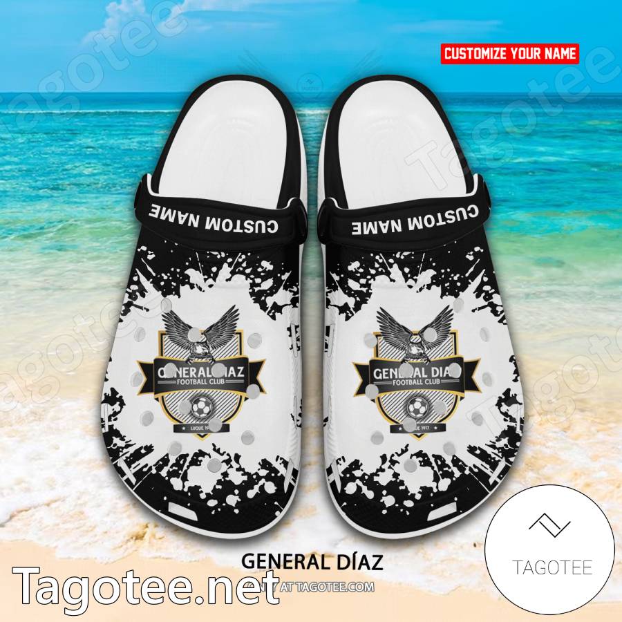 Club General Diaz Custom Name Crocs Clogs - EmonShop a