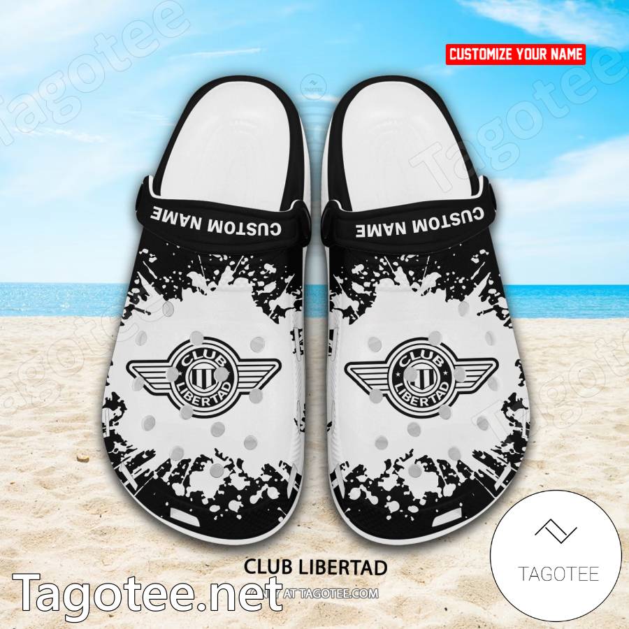 Club Libertad Custom Name Crocs Clogs - EmonShop a