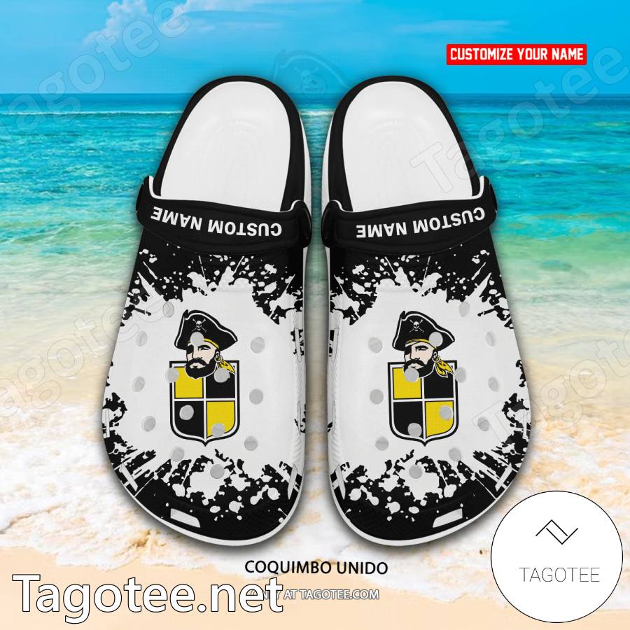 Coquimbo Unido Custom Name Crocs Clogs - EmonShop a