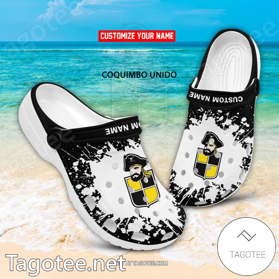 Coquimbo Unido Custom Name Crocs Clogs - EmonShop