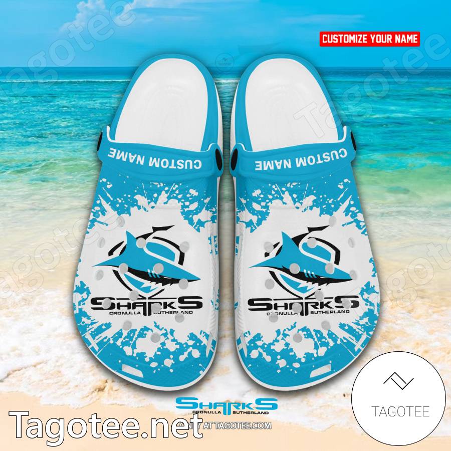 Cronulla-Sutherland Sharks Custom Crocs Clogs - EmonShop a