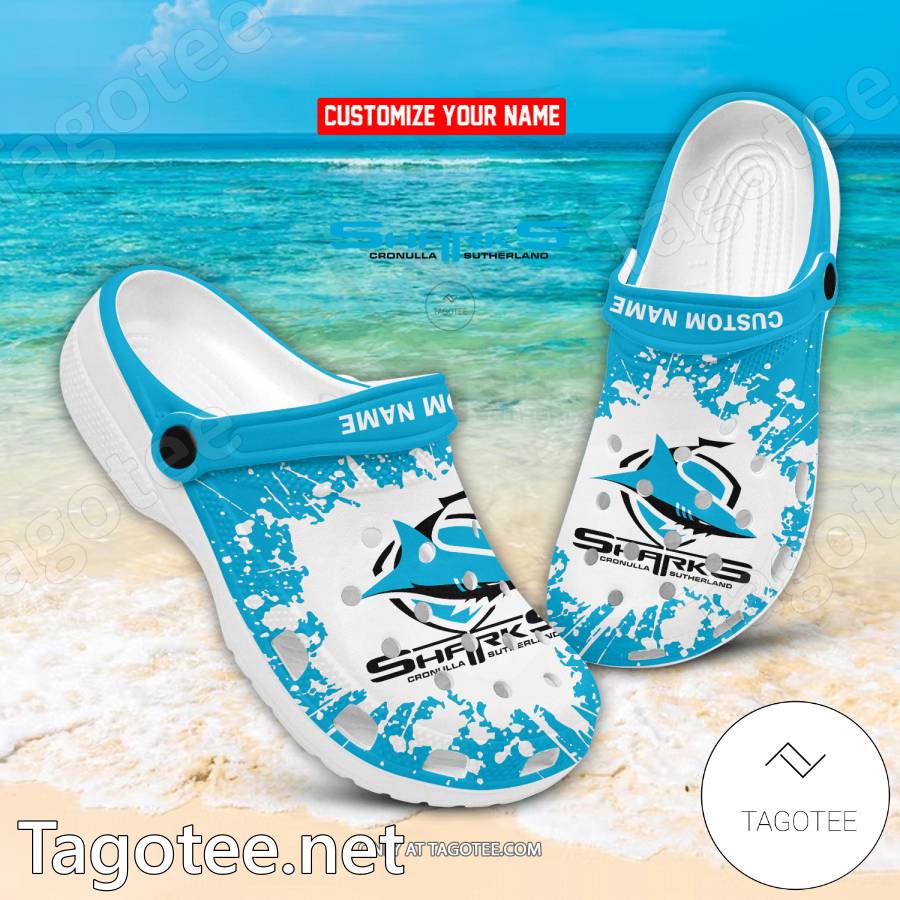 Cronulla-Sutherland Sharks Custom Crocs Clogs - EmonShop