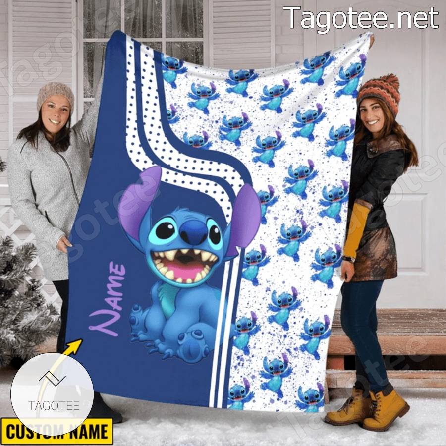 Cute Stitch Pattern Personalized Blanket